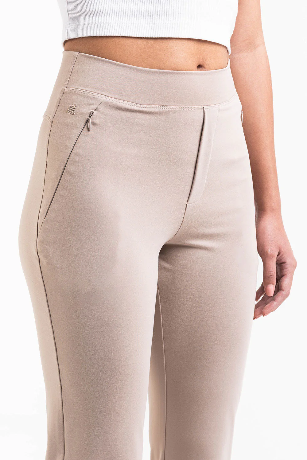 Holly 04High ActiveFlex Bootcut Bukser - Beige - Image 6