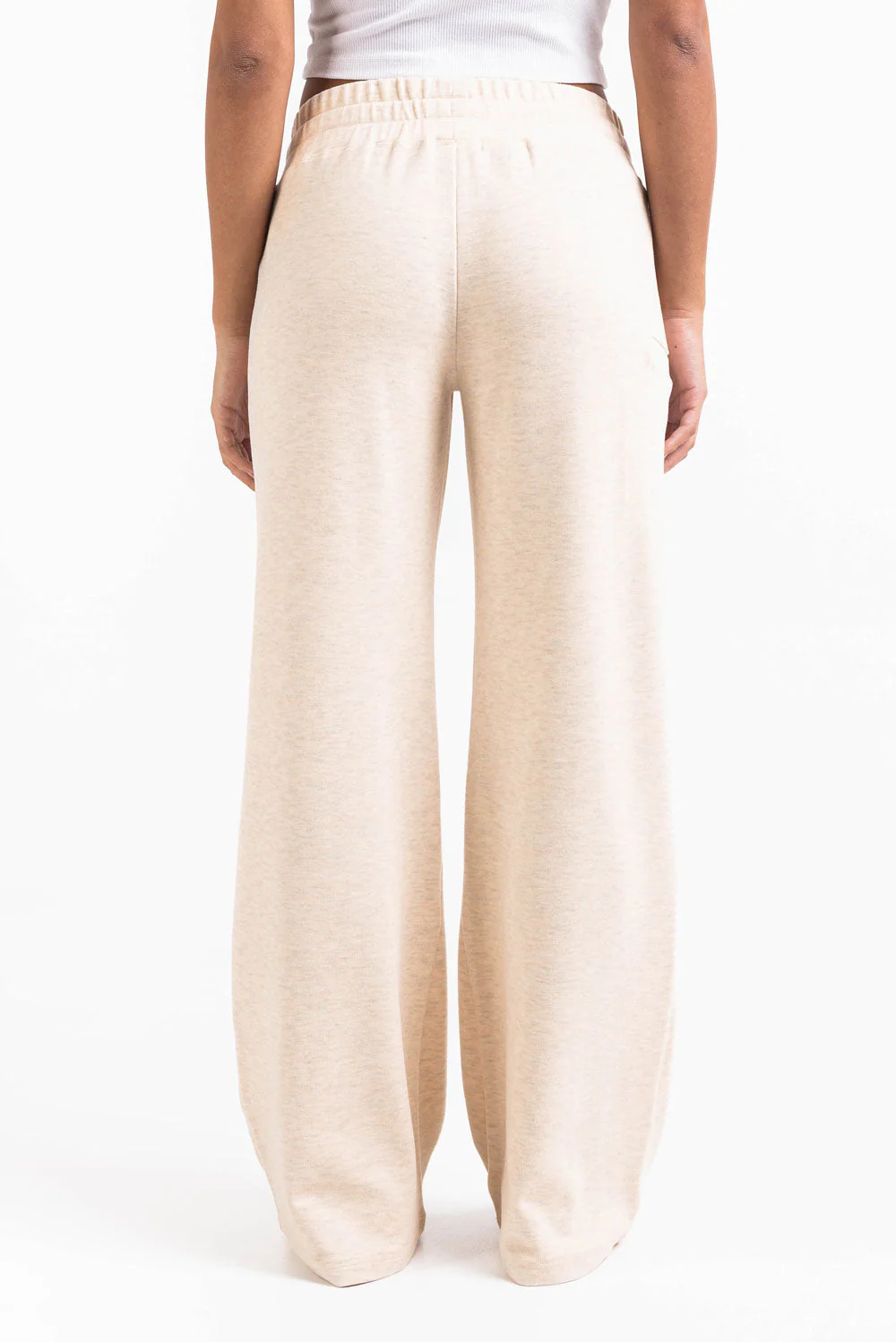 Jade 01Low Vide Loungebukser - Light Beige Melange - Image 6