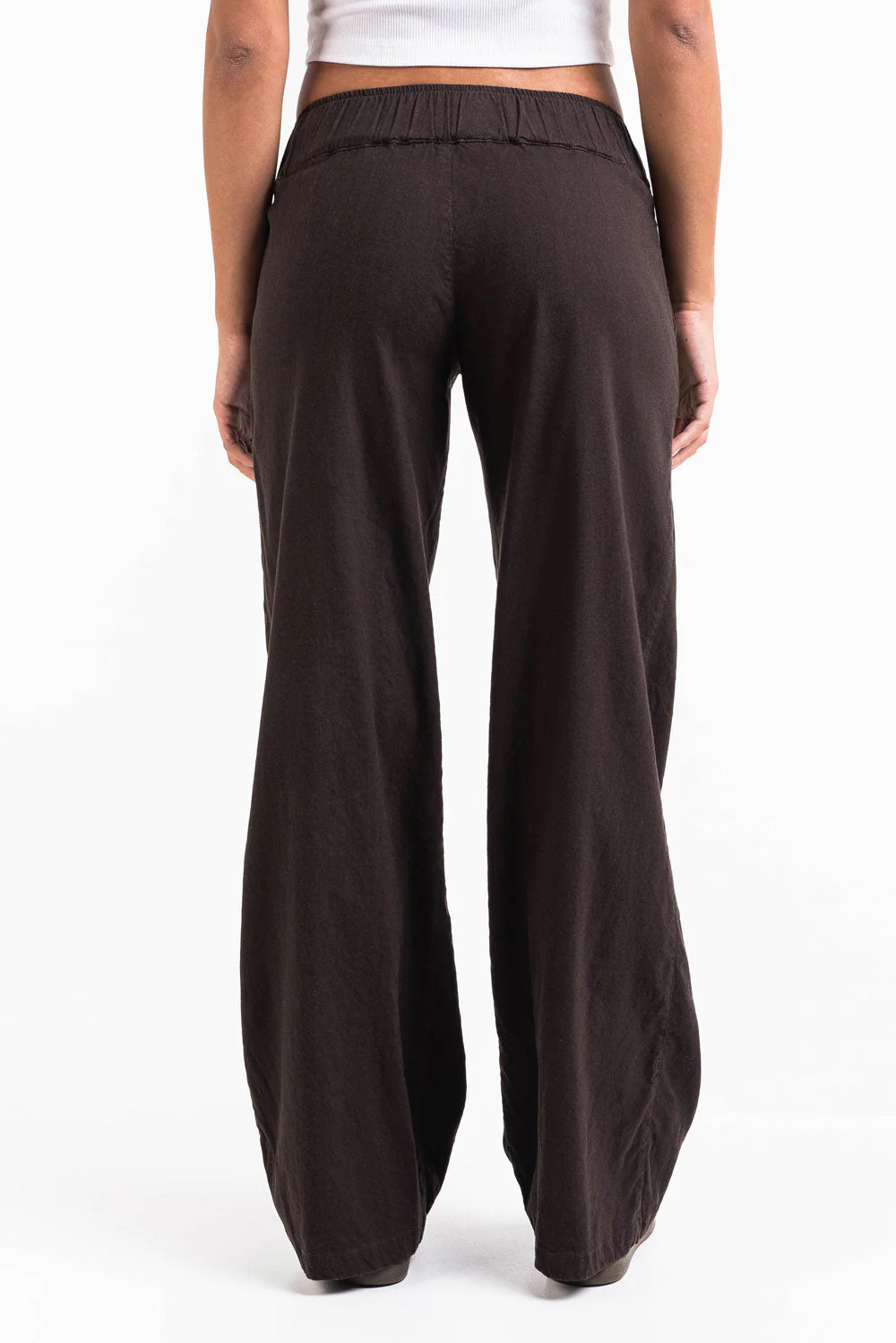 Mabel 03Low LinStretch Rette Linbukser - Brown - Image 7