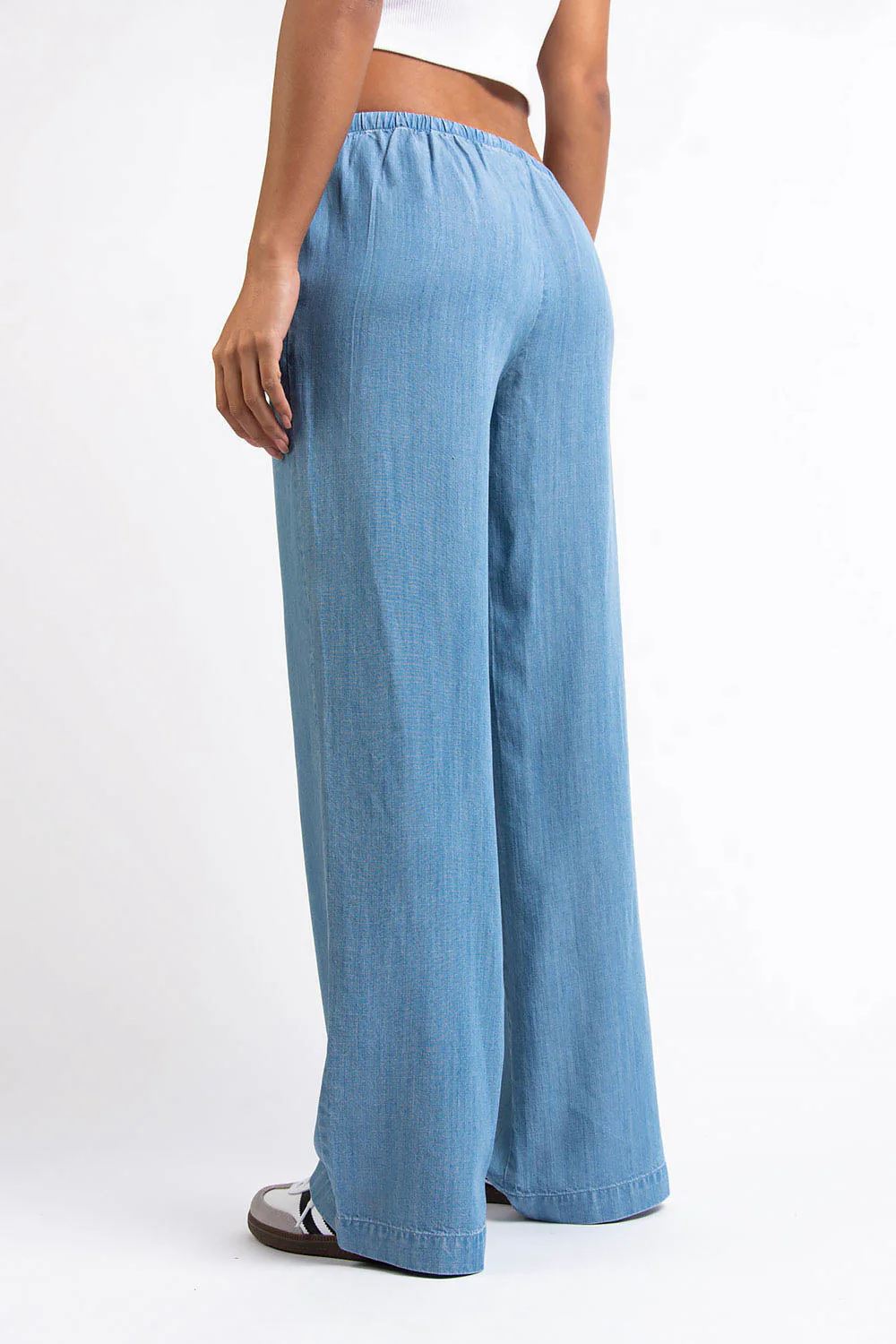 Mel 03Low Rette Loungebukser - Bleach Blue - Image 4