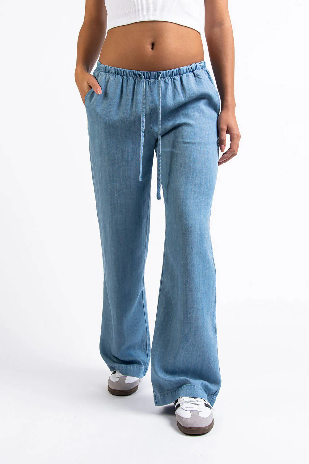 Mel 03Low Rette Loungebukser - Bleach Blue - Image 7
