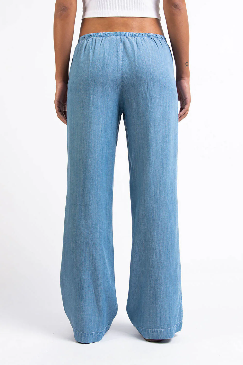 Mel 03Low Rette Loungebukser - Bleach Blue - Image 8
