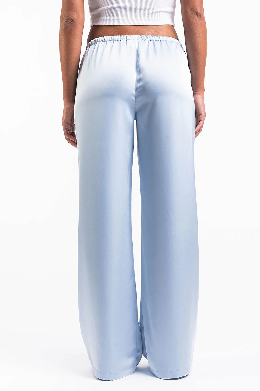 Mel 03Low Rette Satengbukser - Sky Blue - Image 6