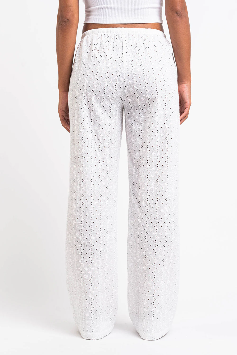 Mel 07Mid Rette Blondebukser - White - Image 4