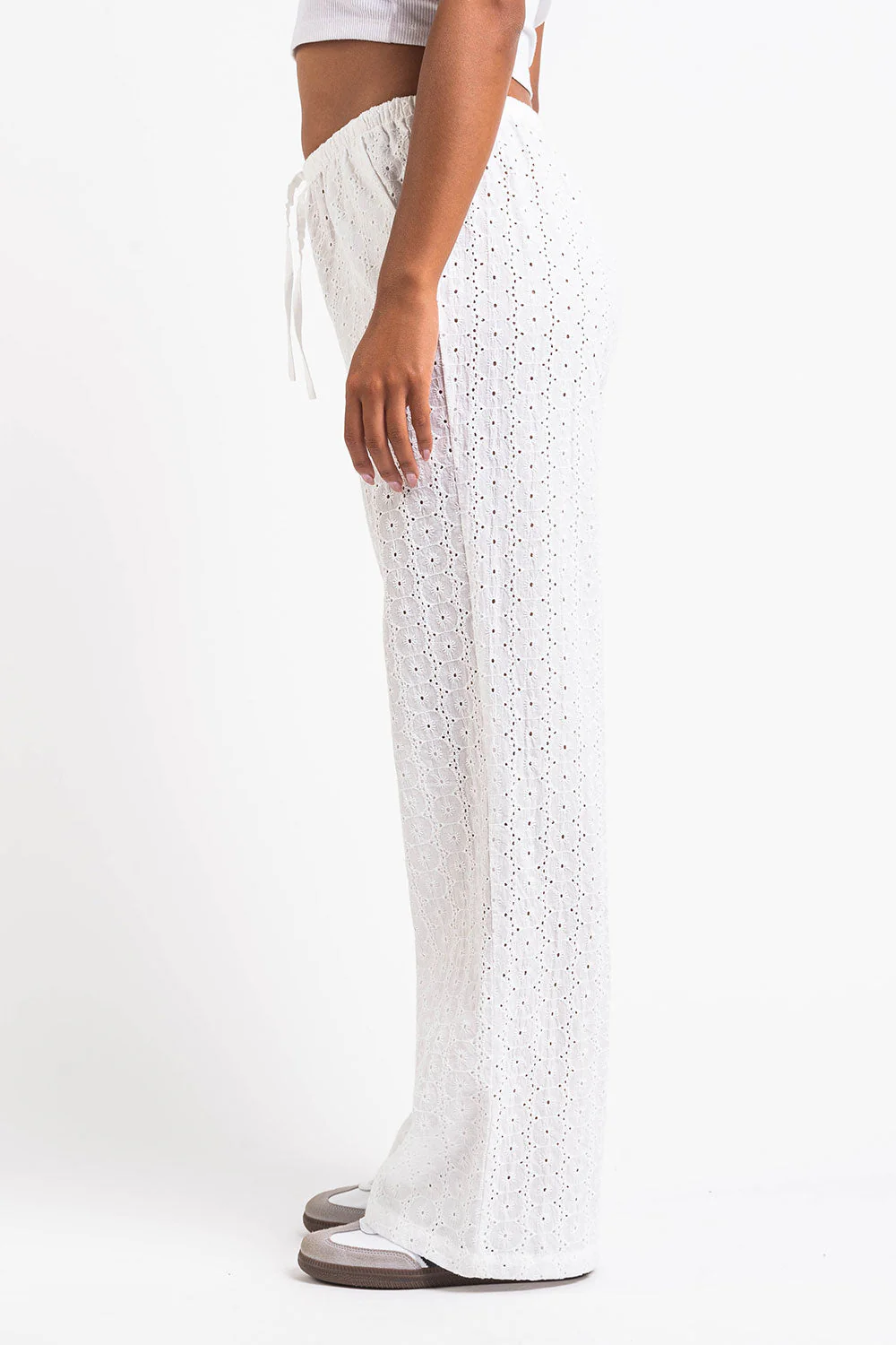 Mel 07Mid Rette Blondebukser - White - Image 5
