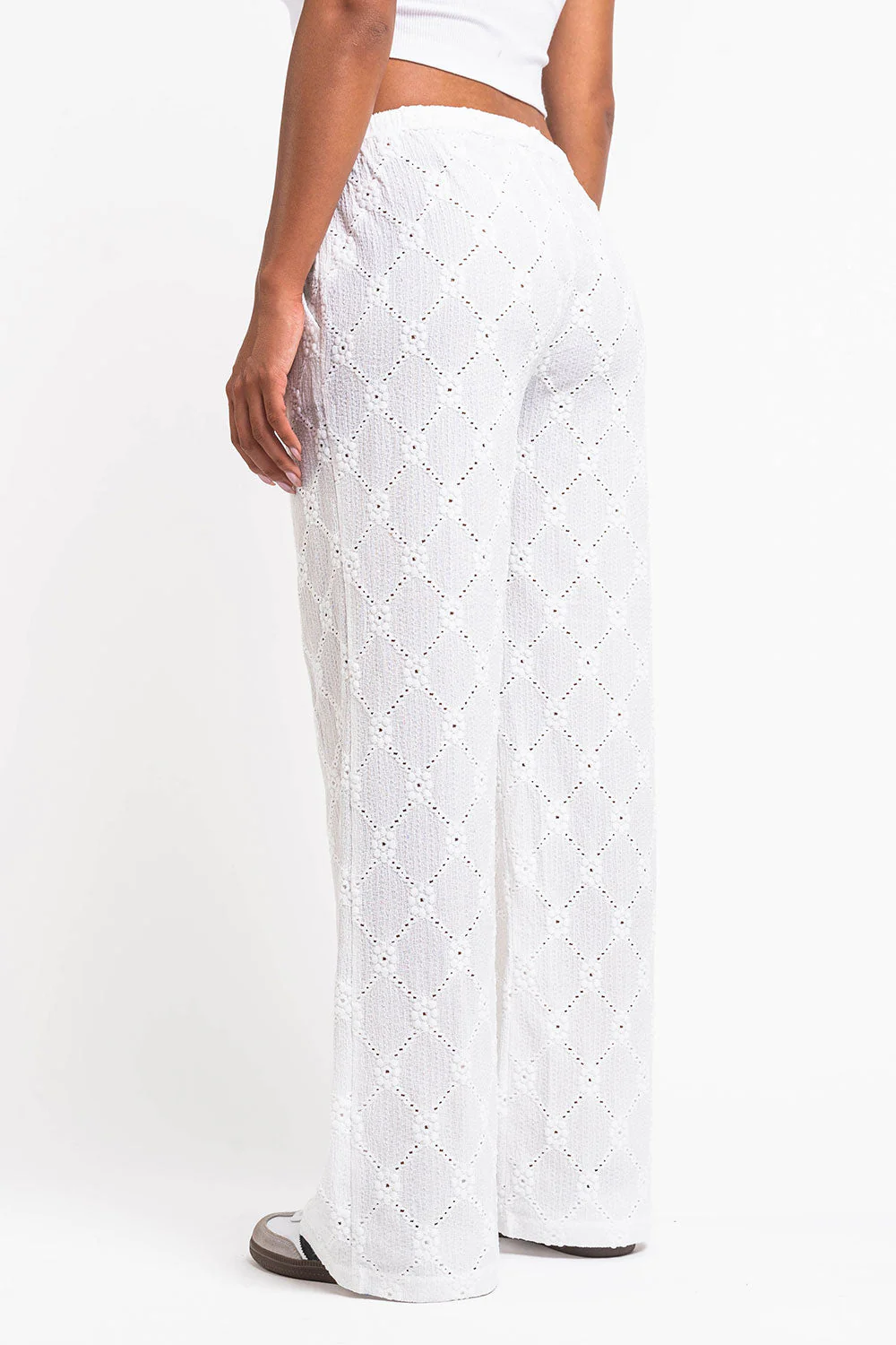 Mel 08Mid Rette Blondebukser - White - Image 2