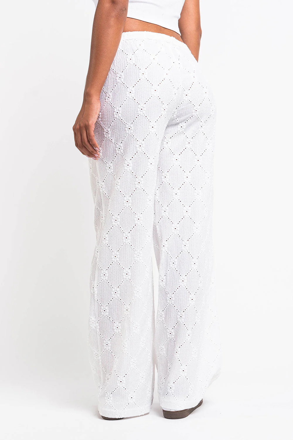 Mel 08Mid Rette Blondebukser - White - Image 5