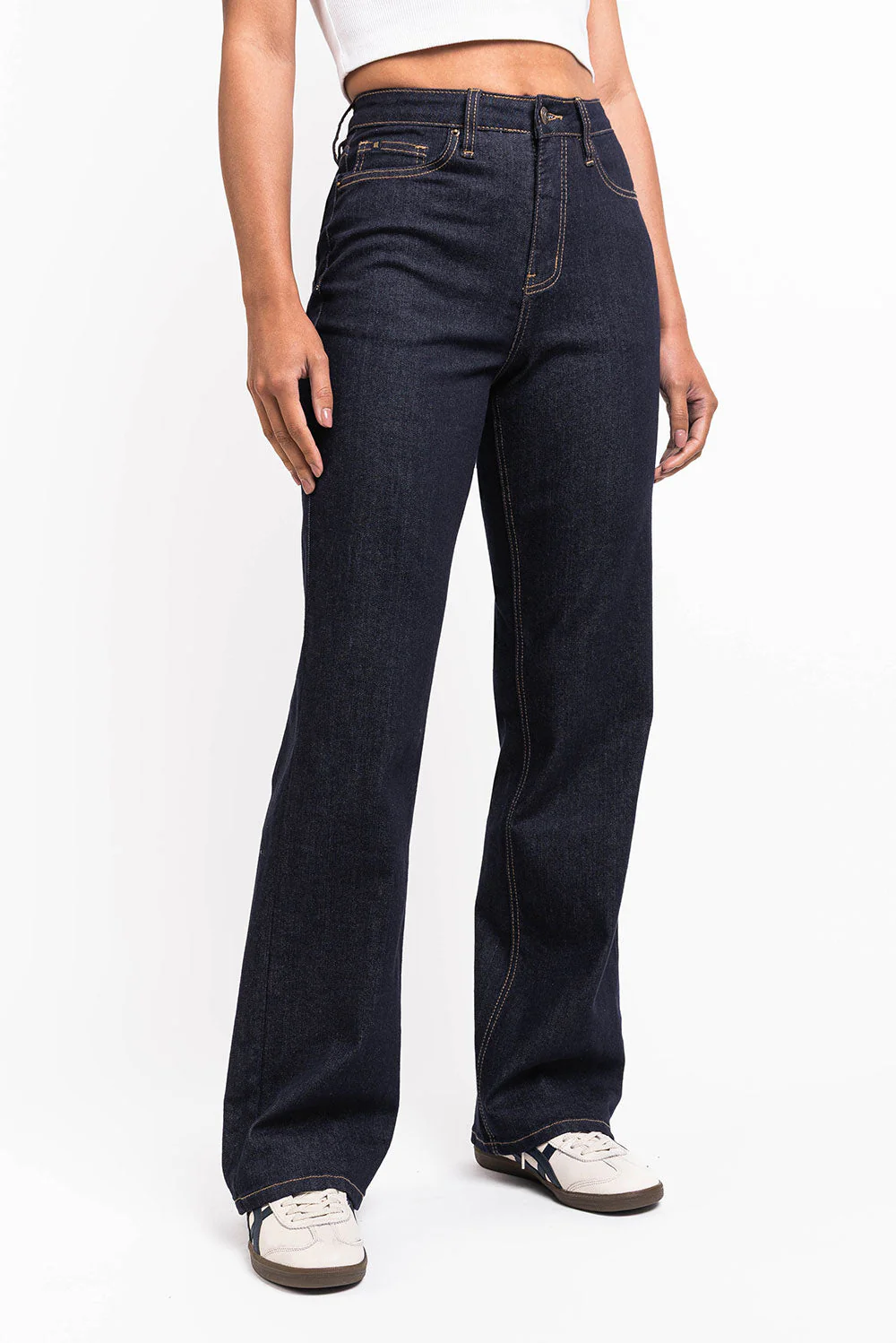 Mikka 01High Straight Jeans - Raw Denim - Image 3