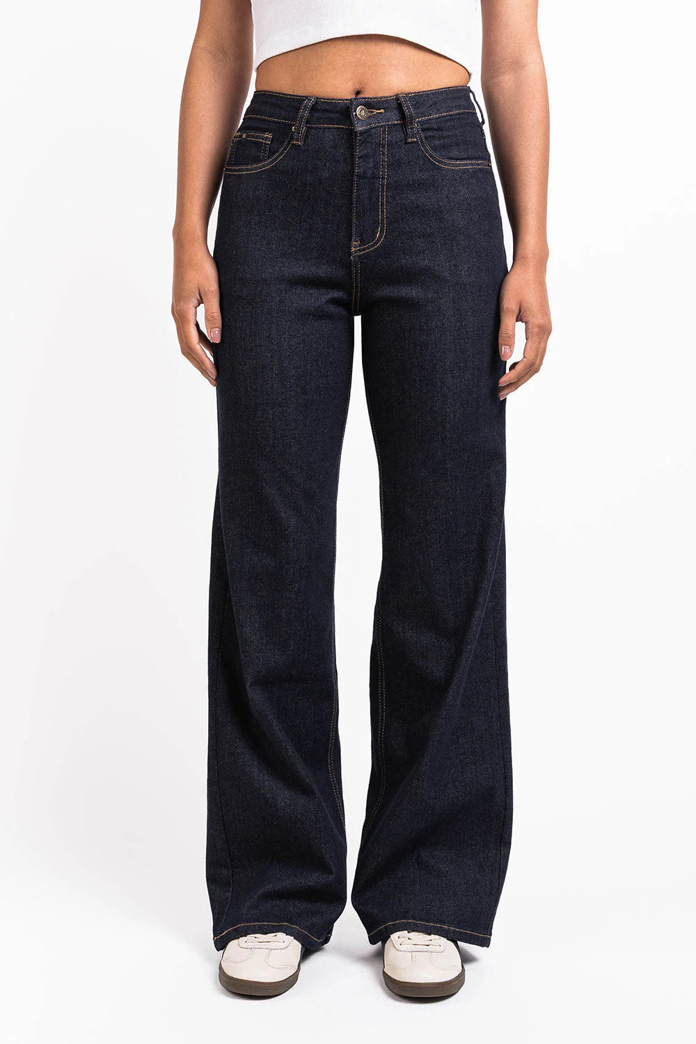 Mikka 03High Wide Jeans - Raw Denim - Image 3