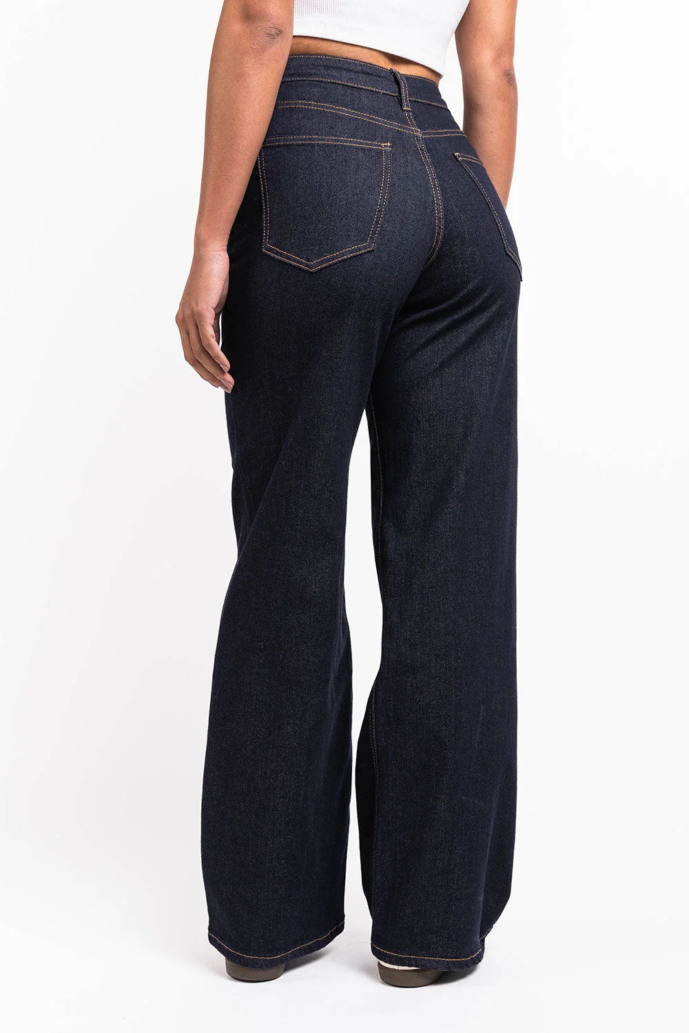 Mikka 03High Wide Jeans - Raw Denim - Image 4