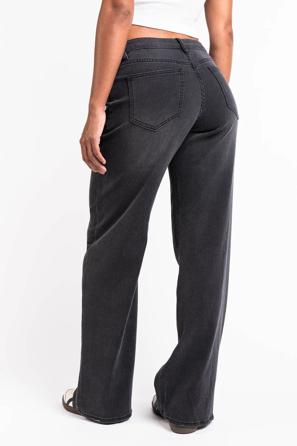 Mikka 03Mid Vide Jeans - Washed Black - Image 5