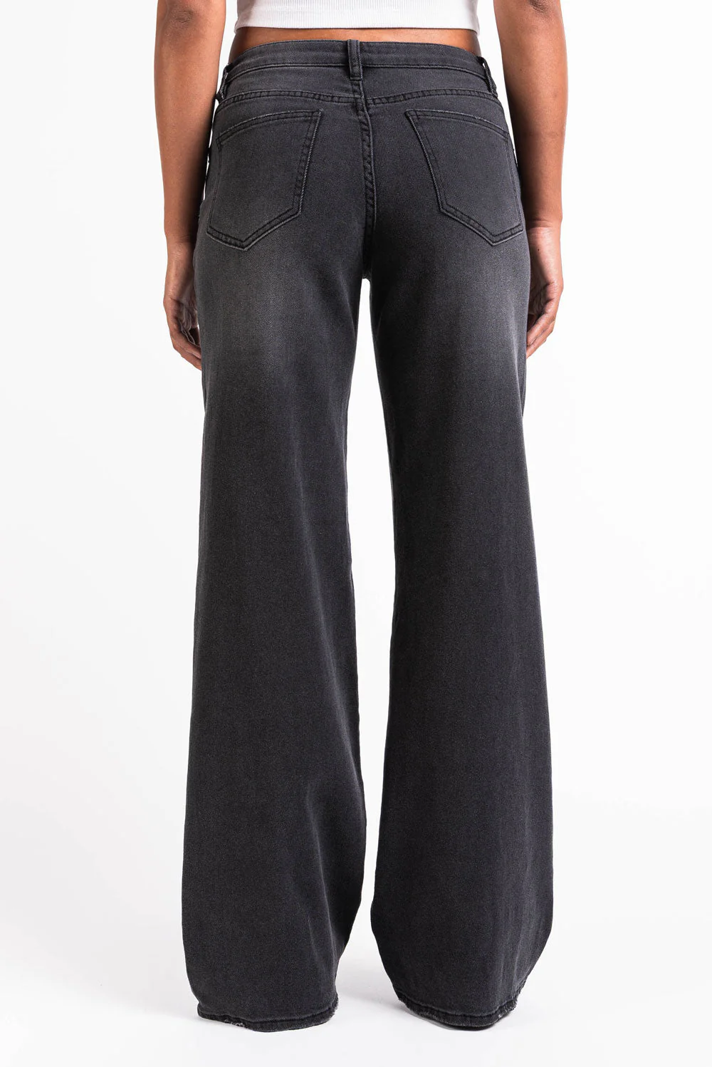 Mikka 03Mid Vide Jeans - Washed Black - Image 6