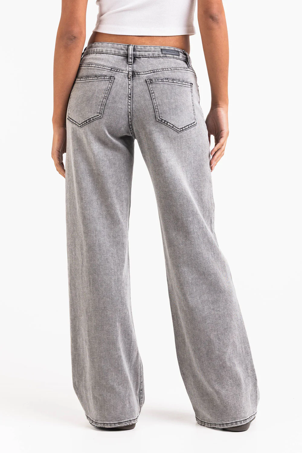 Mikka 03Mid Vide Jeans LightWeight - Acid Grey - Image 4
