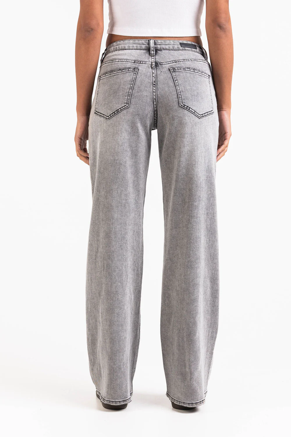 Mikka 03Mid Vide Jeans LightWeight - Acid Grey - Image 6