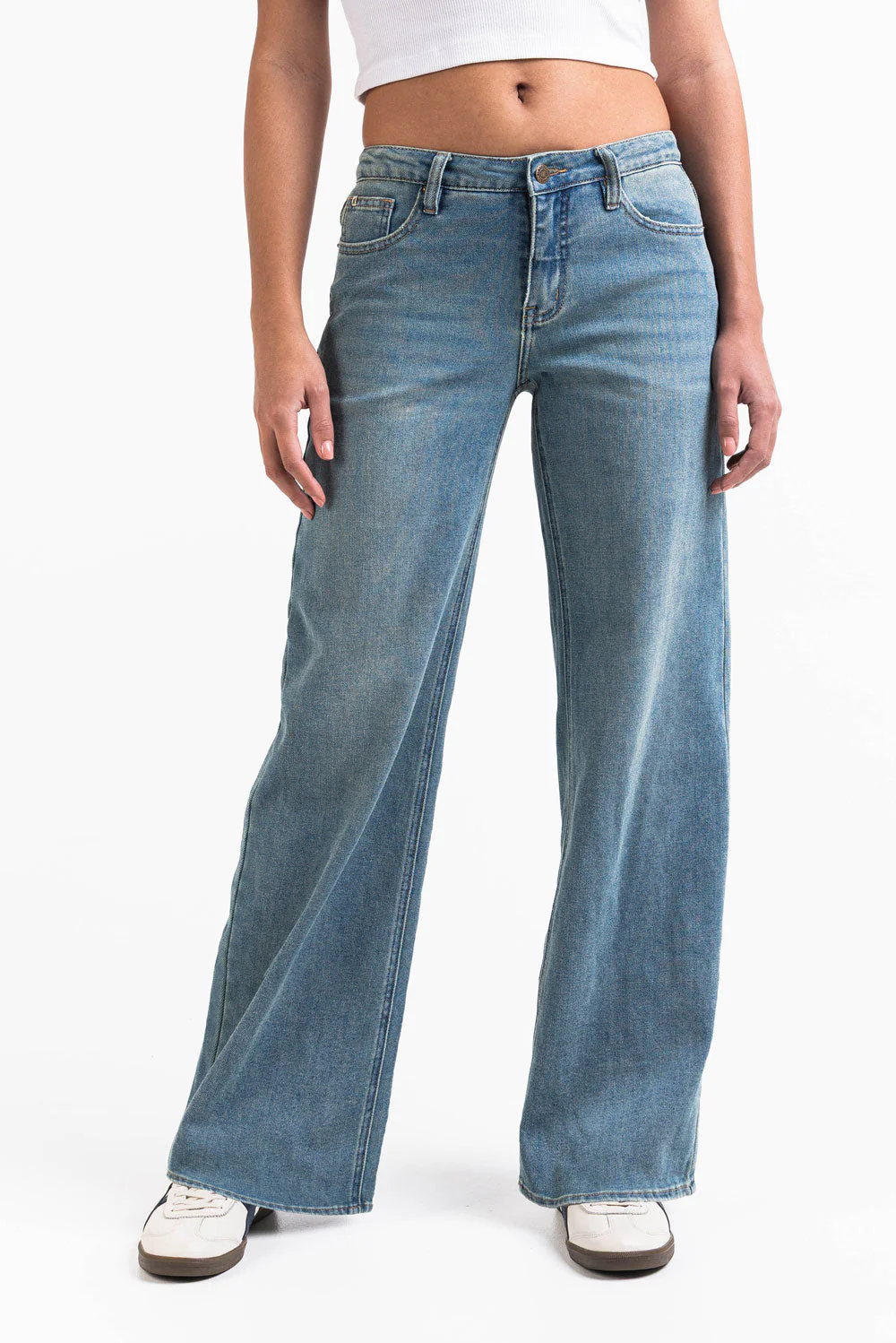 Mikka 03Mid Vide Jeans LightWeight - Antique Blue