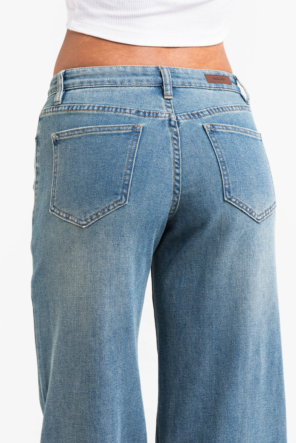 Mikka 03Mid Vide Jeans LightWeight - Antique Blue - Image 3