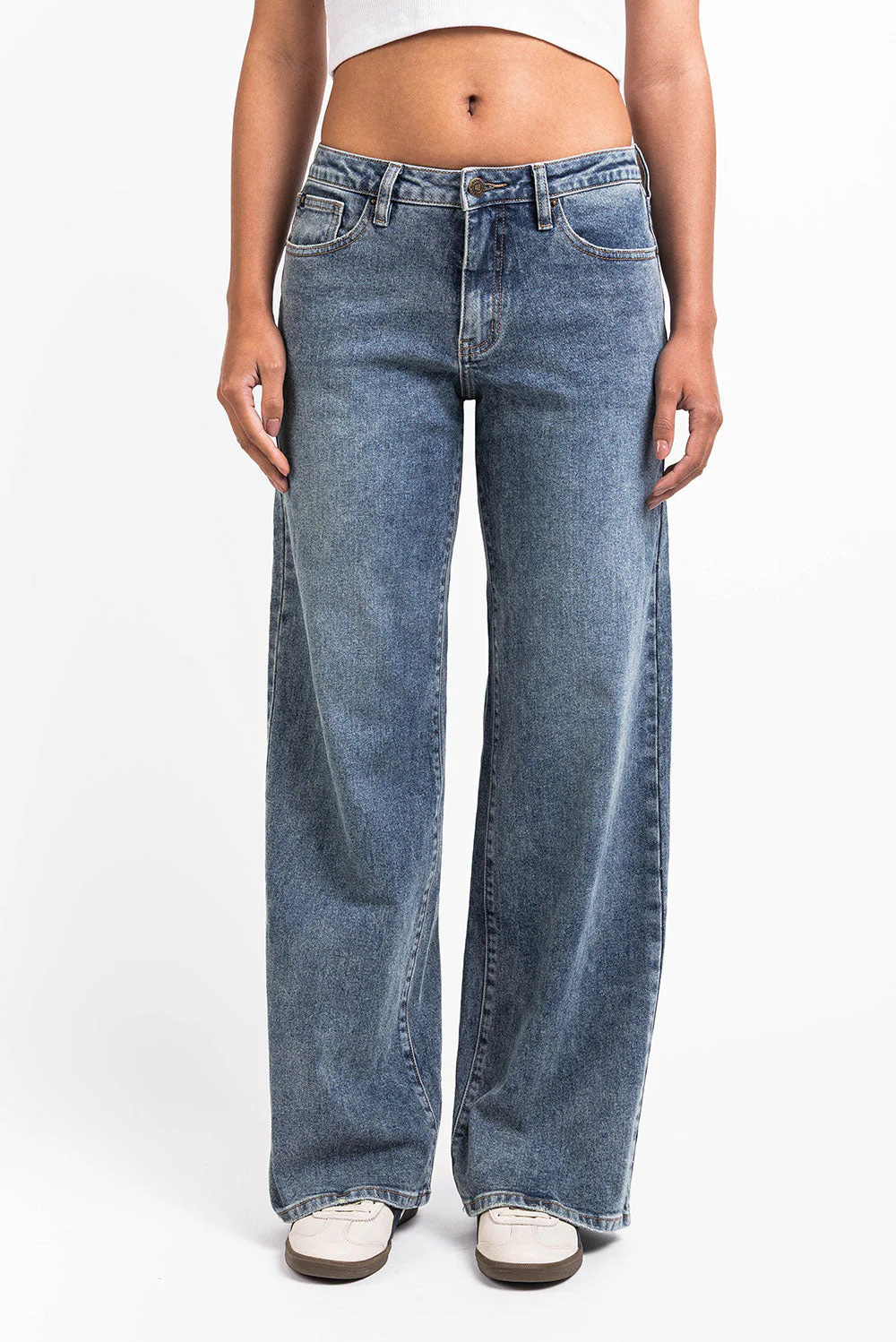 Mikka 03Mid Vide Jeans - Vintage Blue - Image 3
