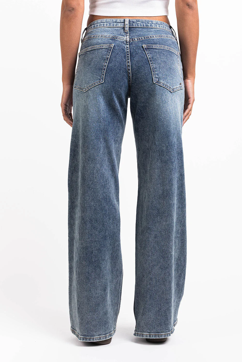 Mikka 03Mid Vide Jeans - Vintage Blue - Image 4
