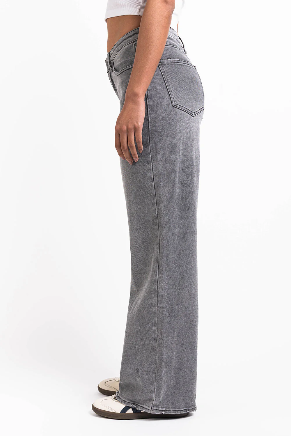 Mikka 03Mid Vide Jeans - Washed Grey - Image 5