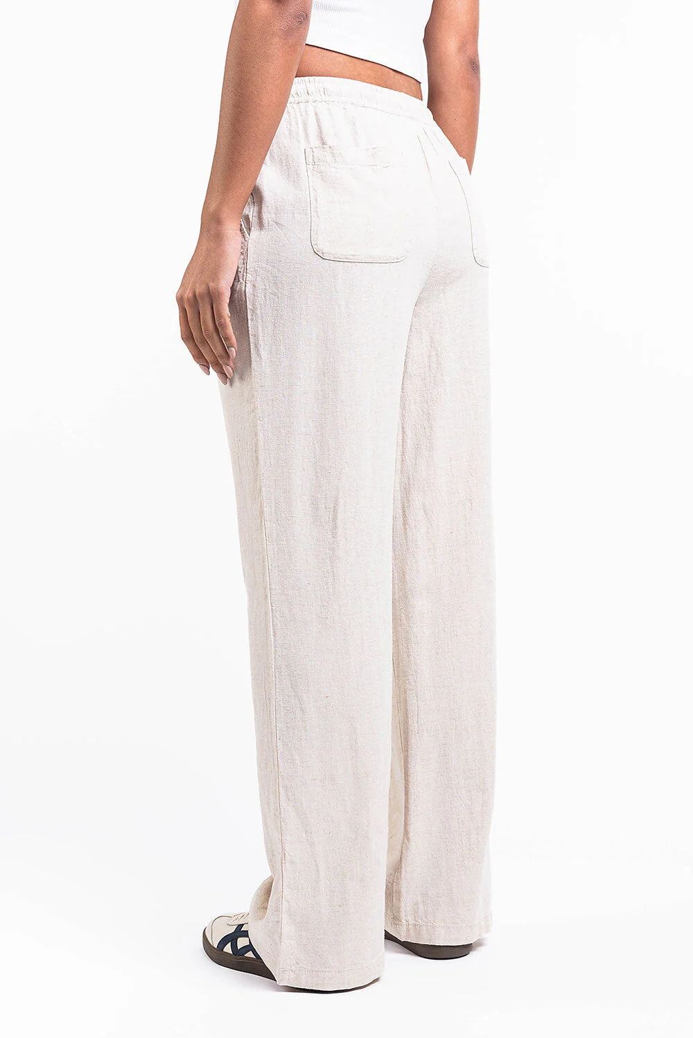 Mila 01High Rette Linbukser - Beige - Image 4