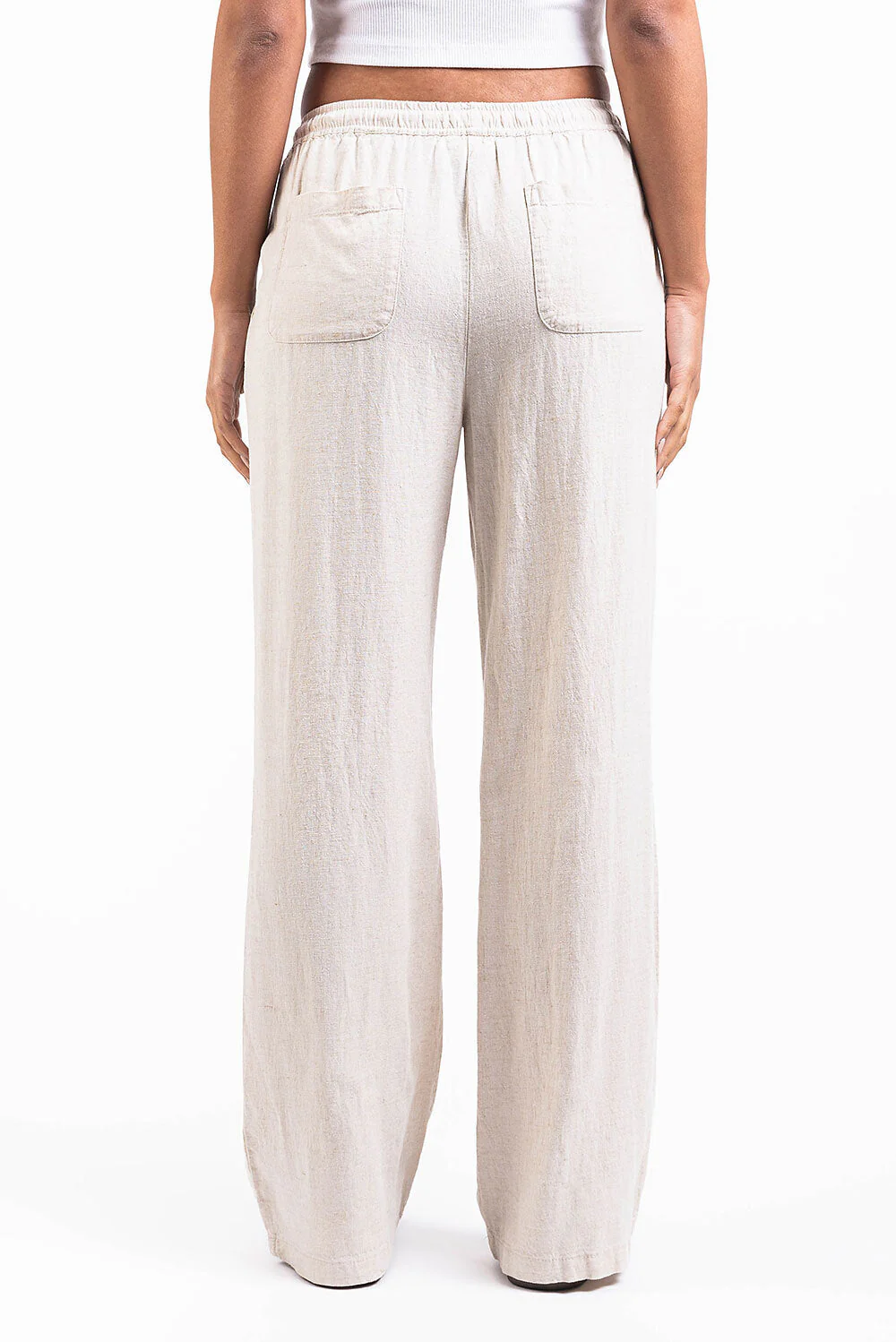 Mila 01High Rette Linbukser - Beige - Image 5