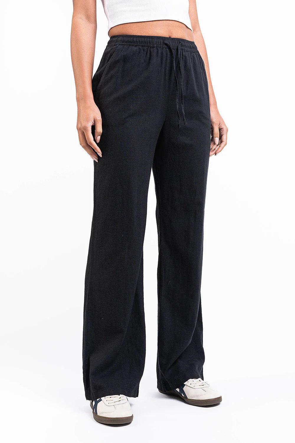 Mila 01High Rette Linbukser - Black - Image 3