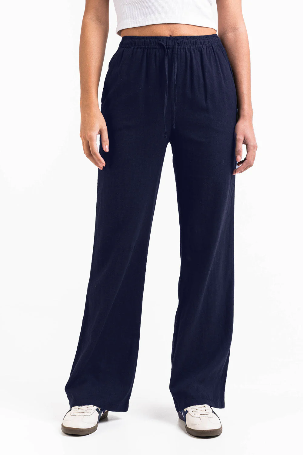 Mila 01High Rette Linbukser - Navy