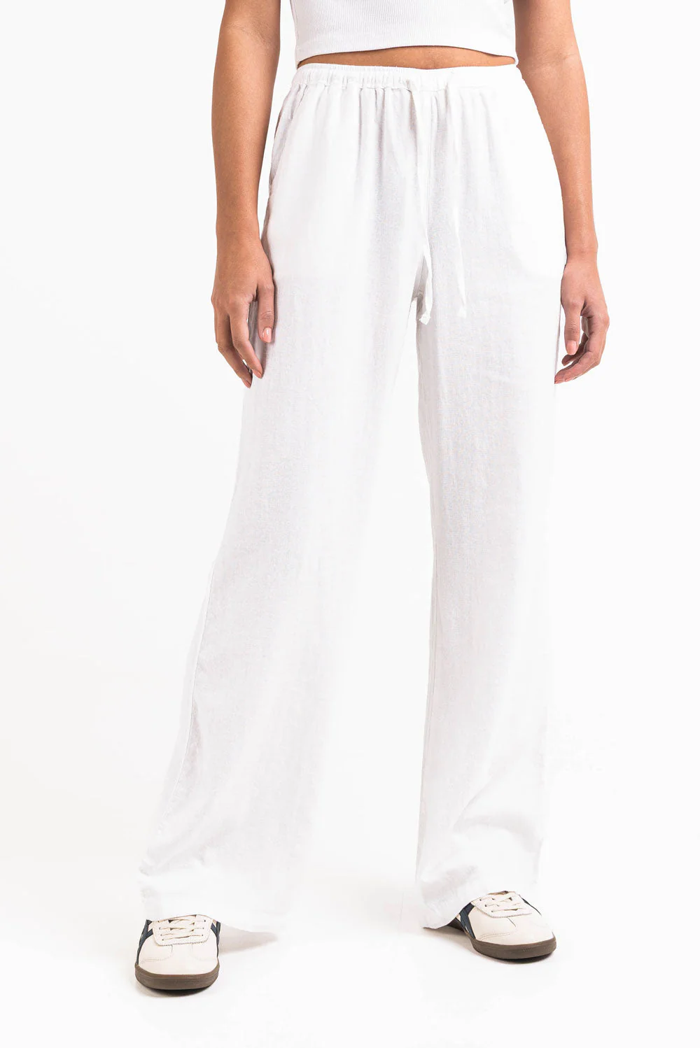Mila 01High Rette Linbukser - White