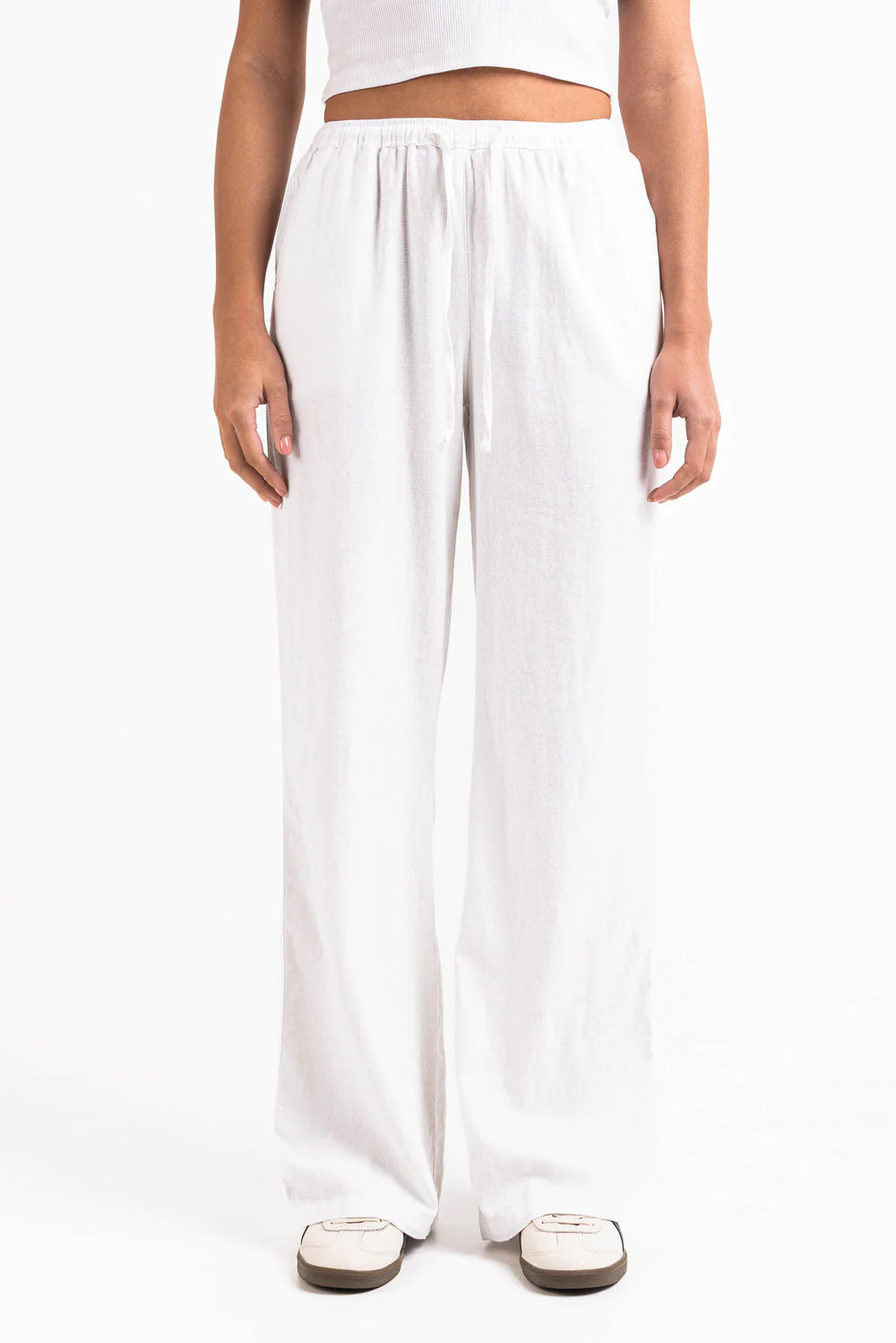 Mila 01High Rette Linbukser - White - Image 5
