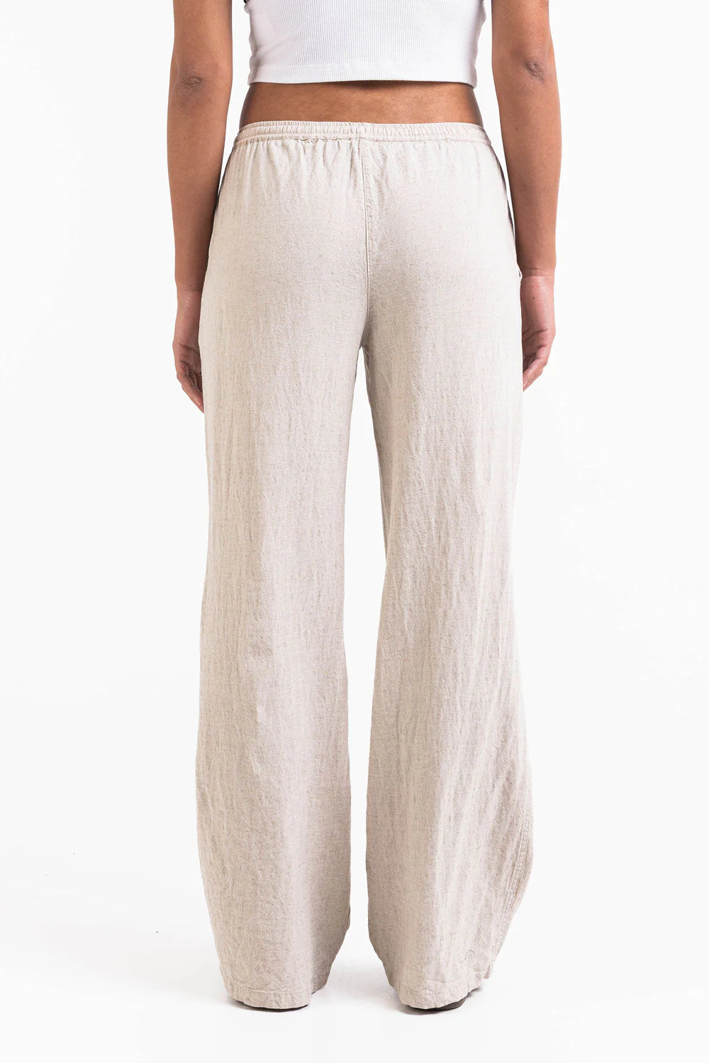 Mila 01Mid Rette Linbukser - Beige - Image 3