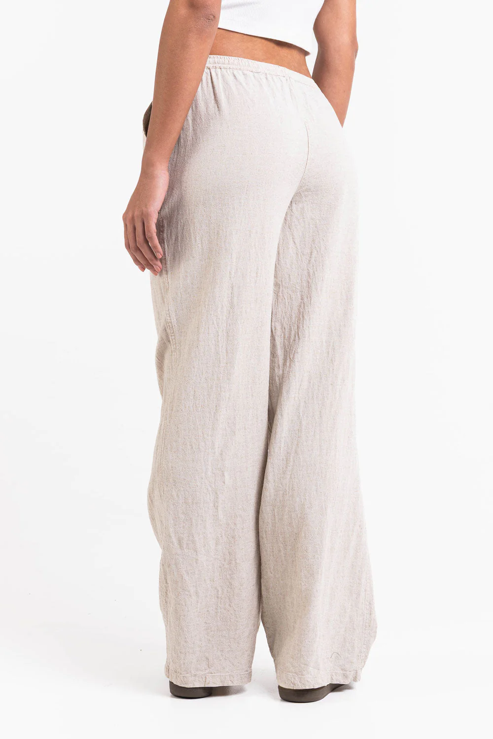 Mila 01Mid Rette Linbukser - Beige - Image 6