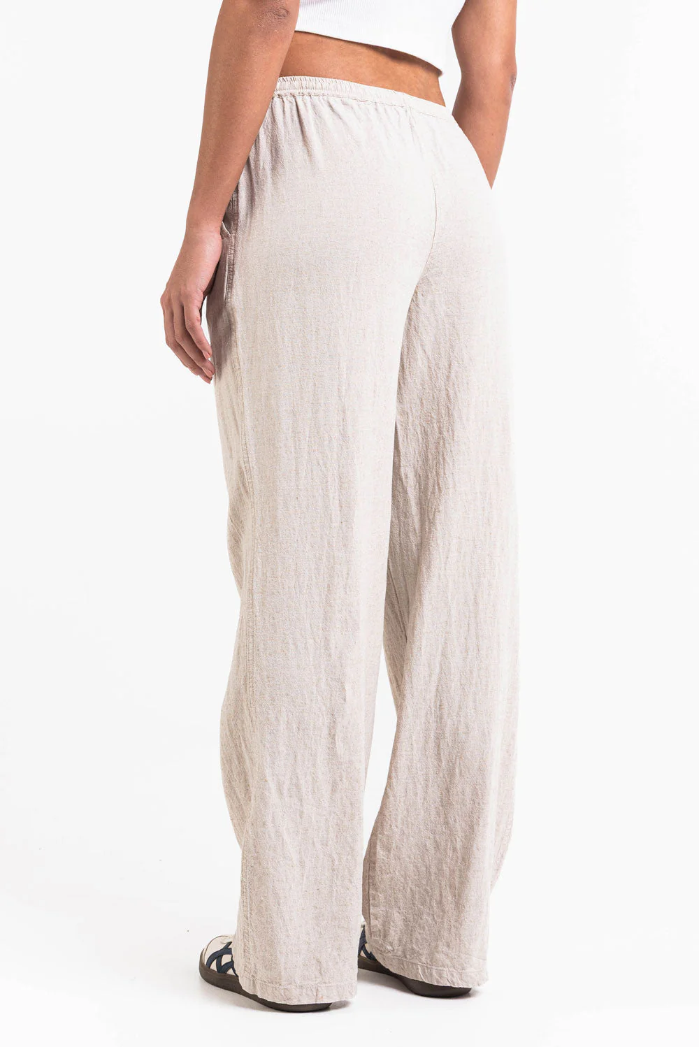 Mila 01Mid Rette Linbukser - Beige - Image 8
