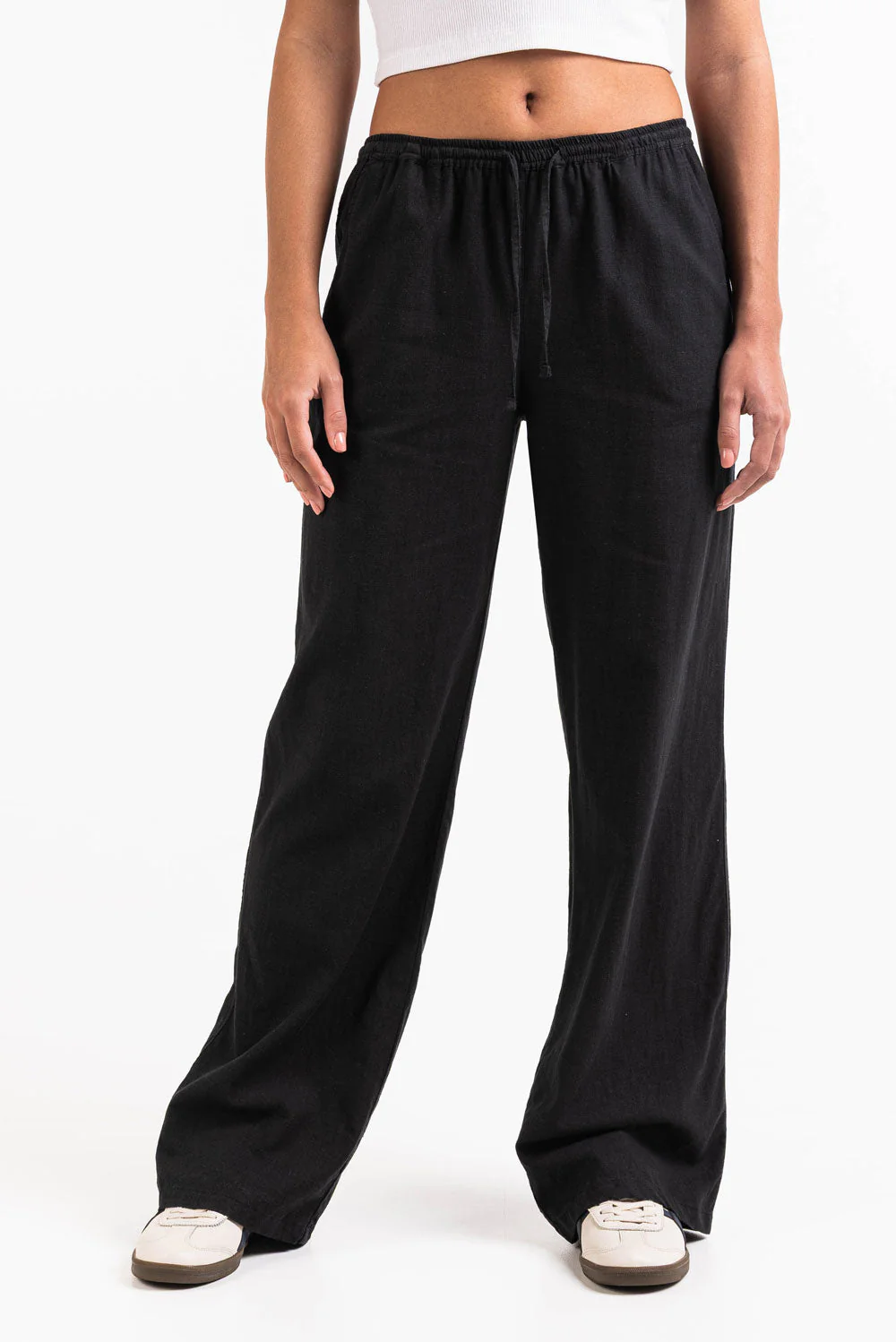Mila 01Mid Rette Linbukser - Black - Image 7