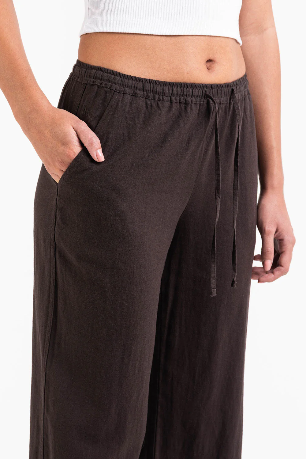 Mila 01Mid Rette Linbukser - Brown - Image 3