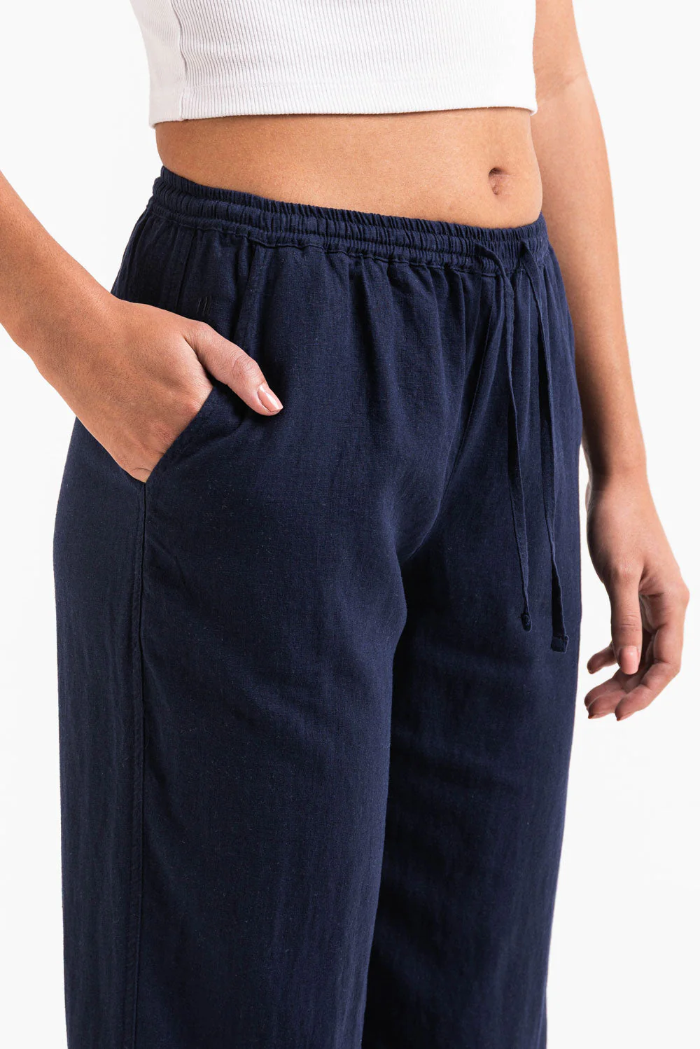 Mila 01Mid Rette Linbukser - Navy - Image 4