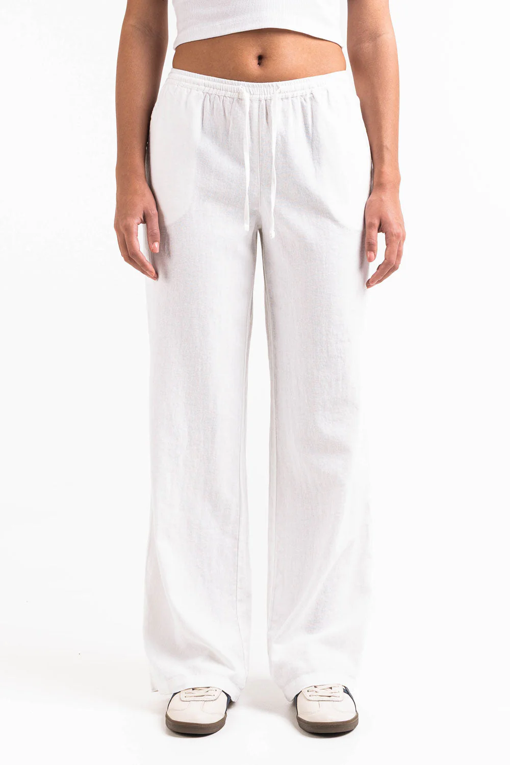 Mila 01Mid Rette Linbukser - White