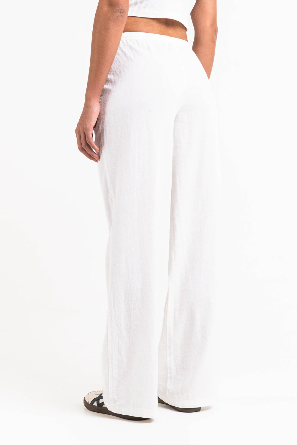 Mila 01Mid Rette Linbukser - White - Image 5