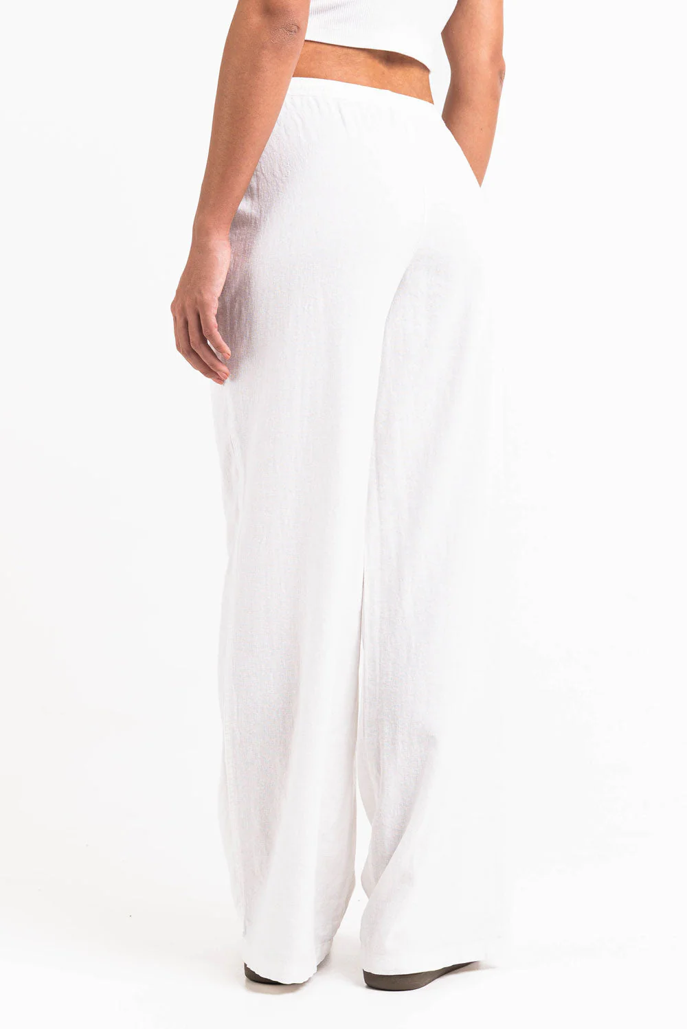 Mila 01Mid Rette Linbukser - White - Image 7