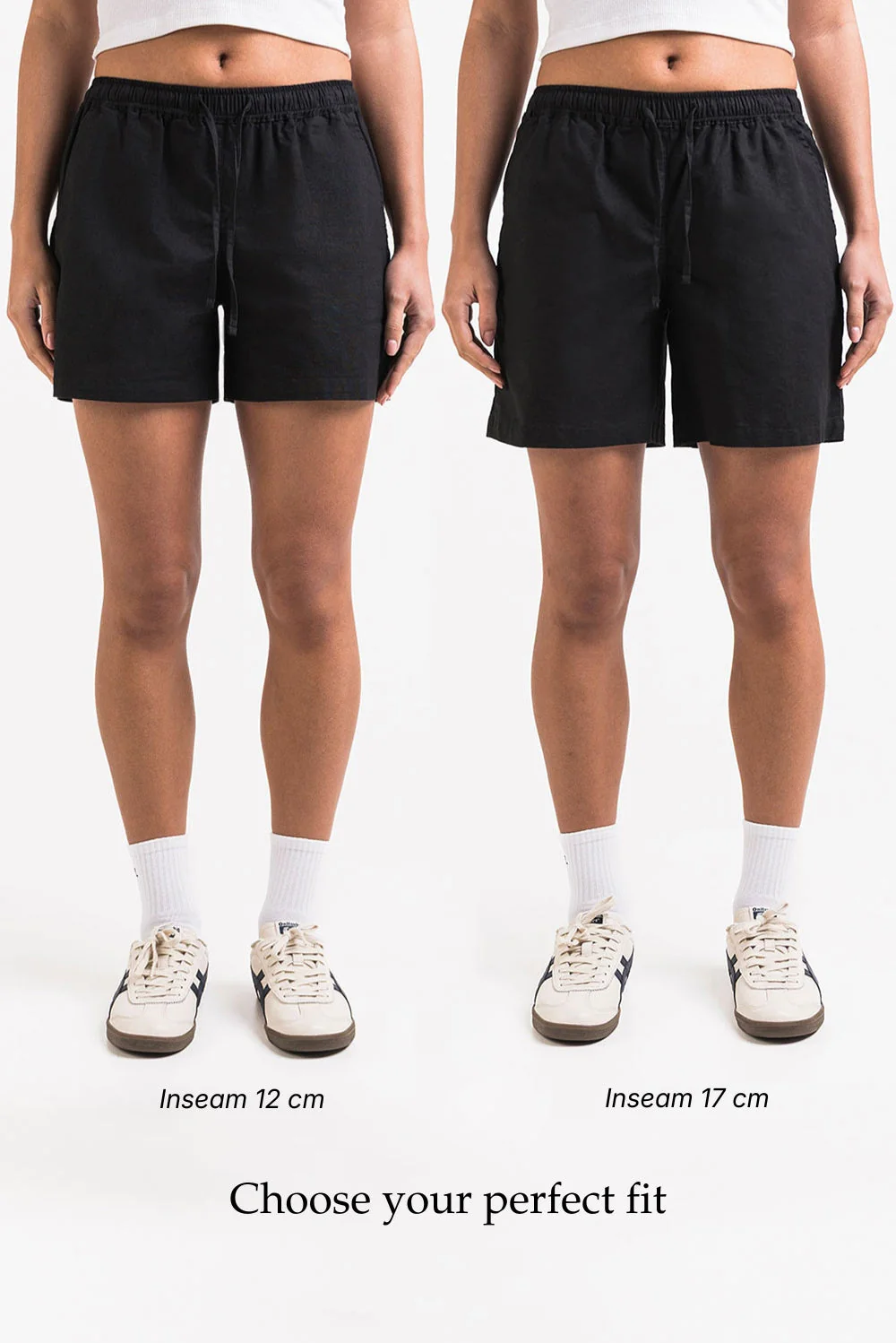Mila 02Mid 12cm Linshorts - Black - Image 3