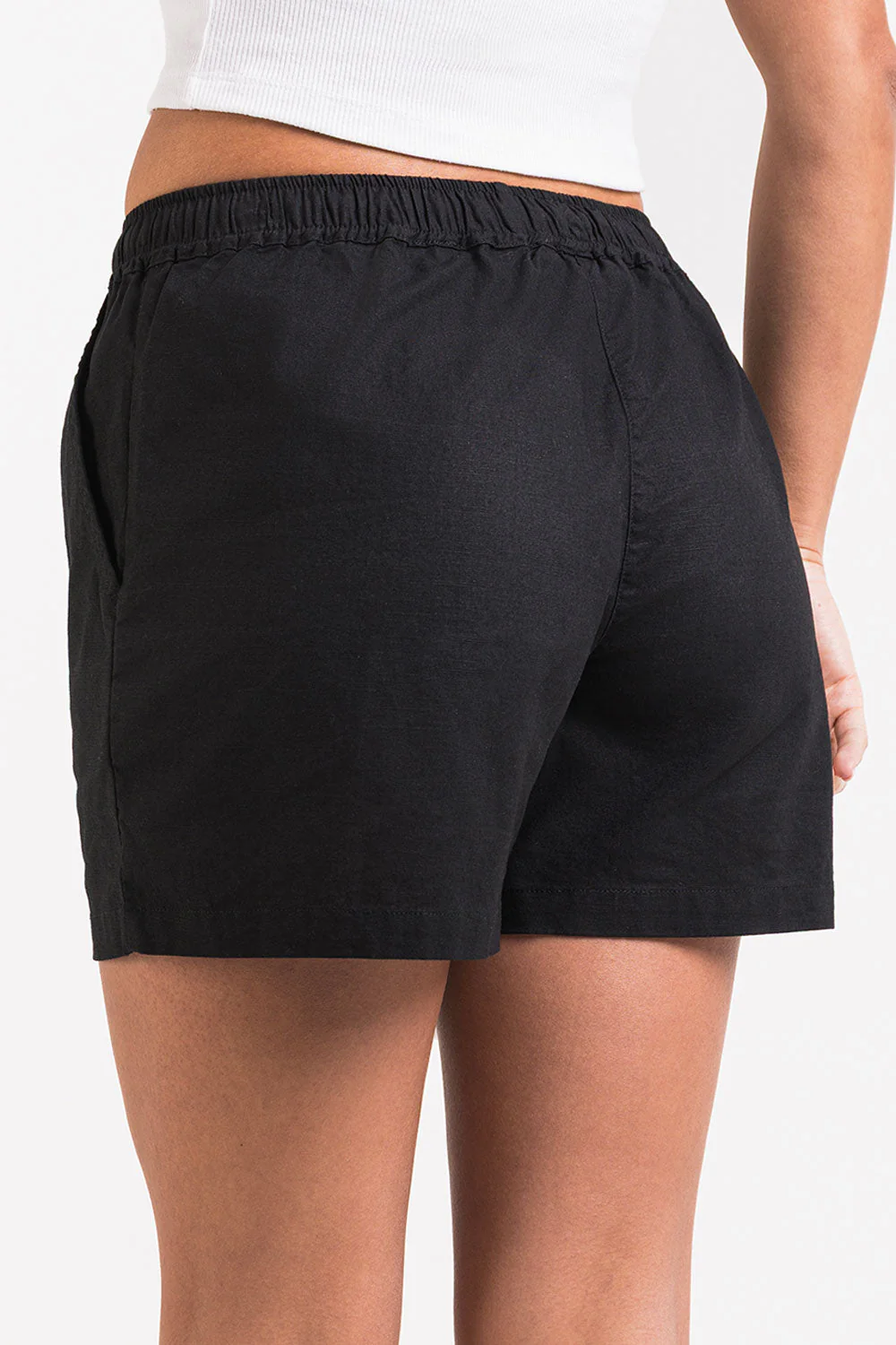 Mila 02Mid 12cm Linshorts - Black - Image 6
