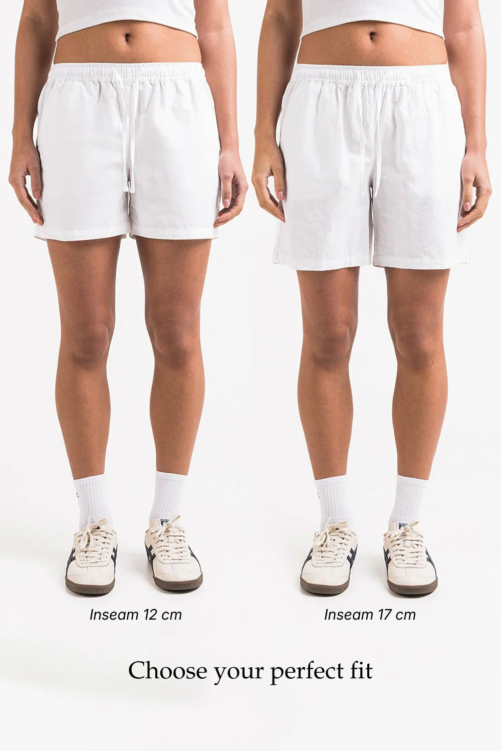 Mila 02Mid 17cm Linshorts - White - Image 3