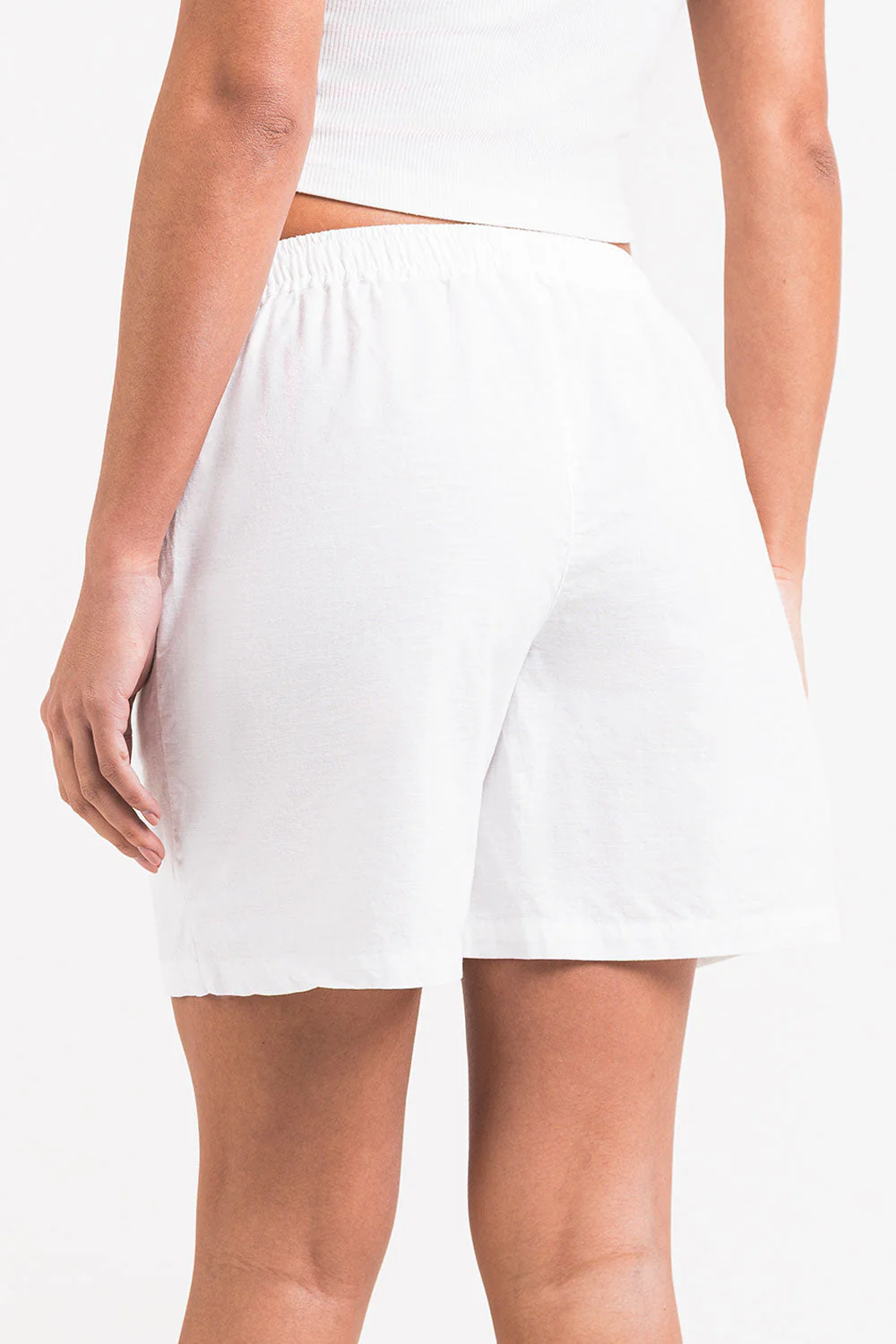 Mila 02Mid 17cm Linshorts - White - Image 6