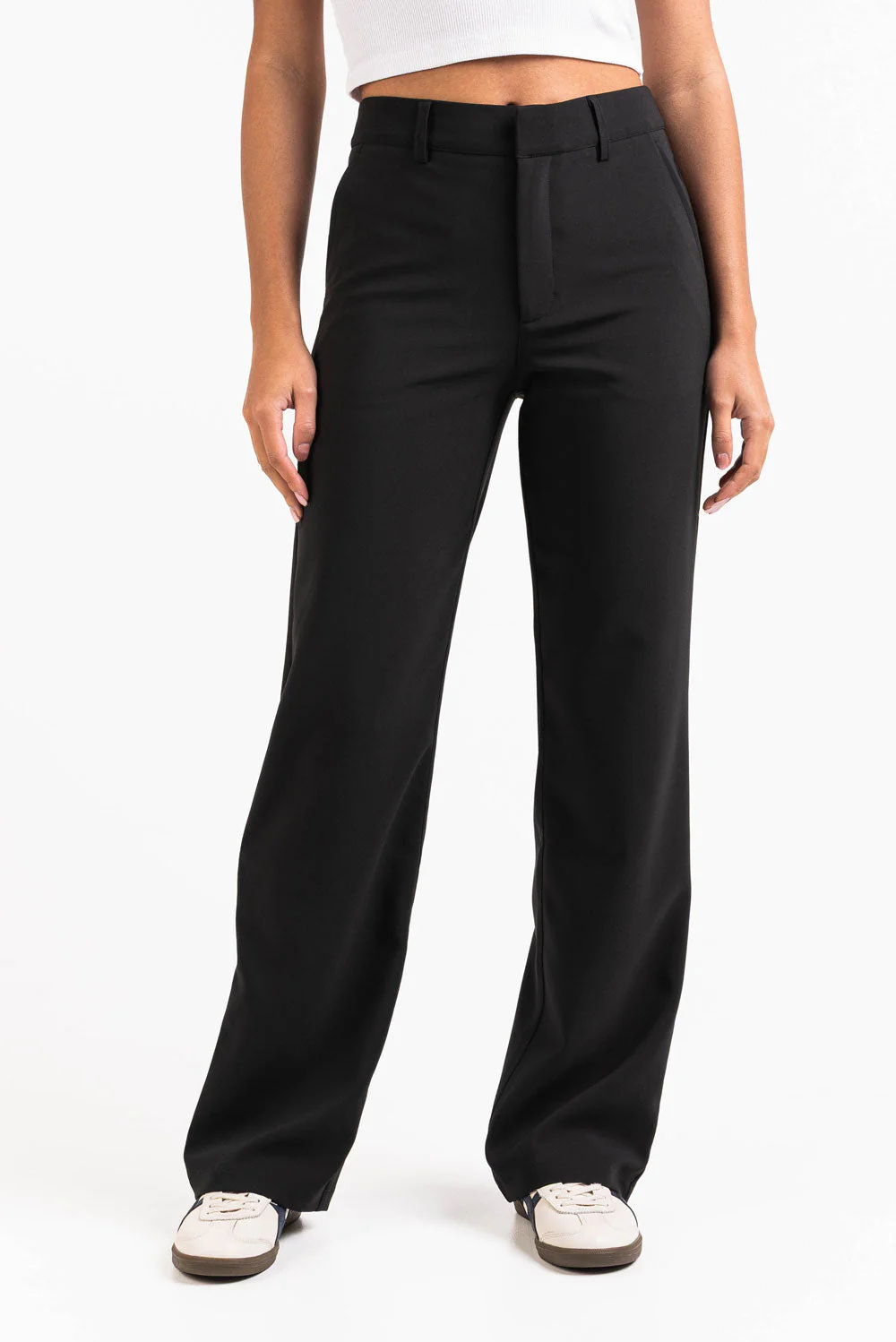 Nova 01High Rette Dressbukser V2 - Black - Image 3