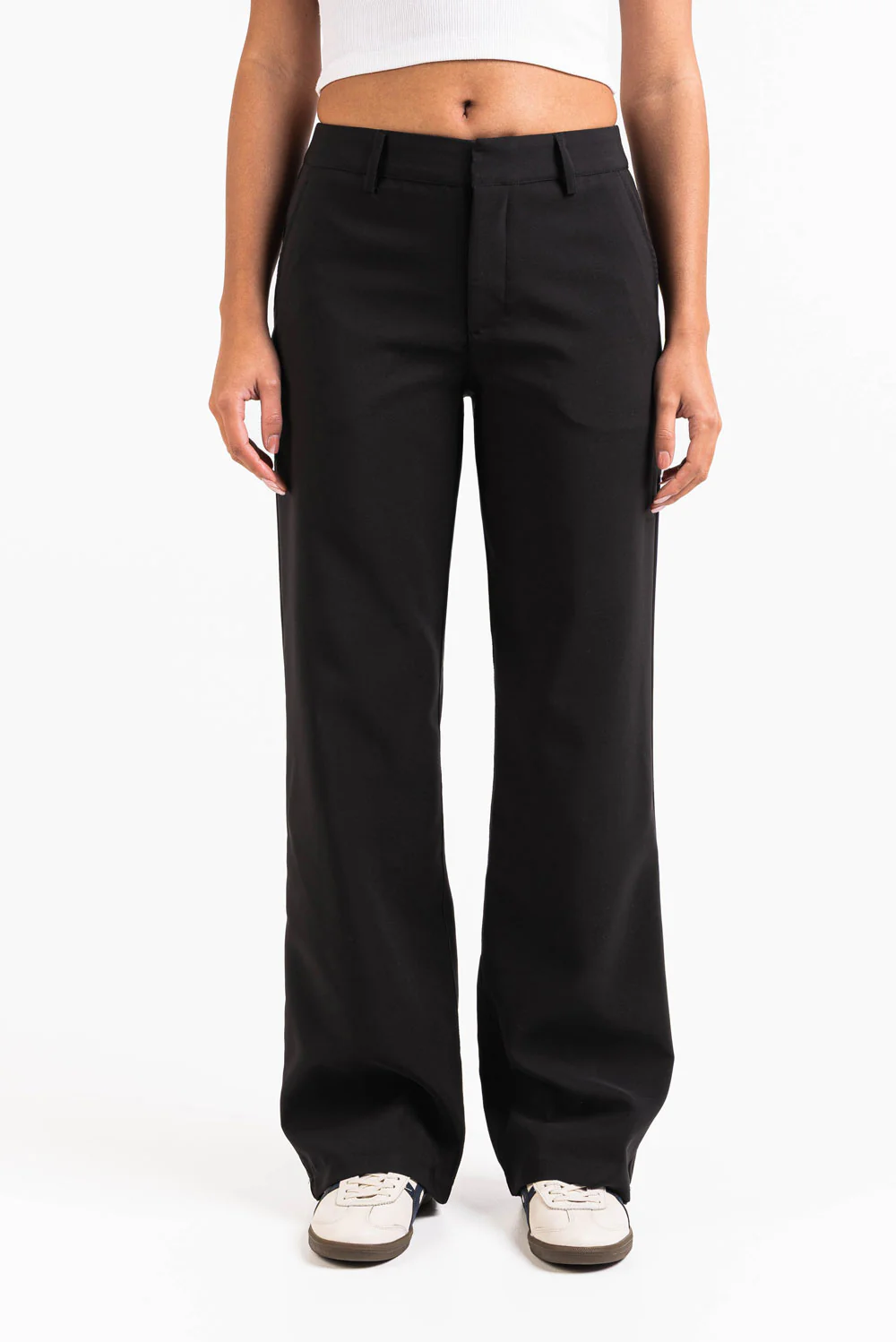 Nova 01Mid Rette Dressbukser - Black - Image 3