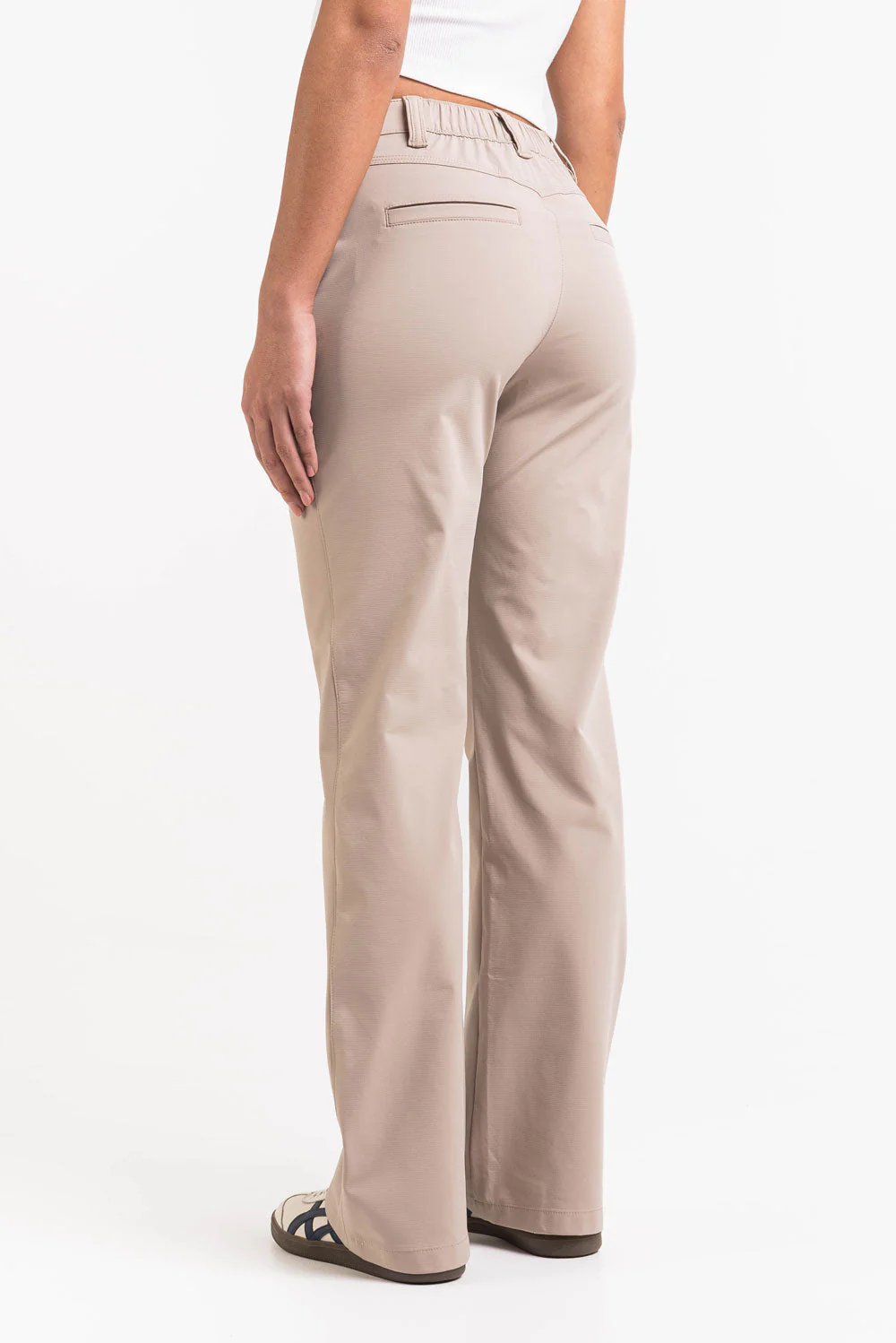 Sierra 01Mid GoUrban Bootcut Bukser - Beige - Image 5