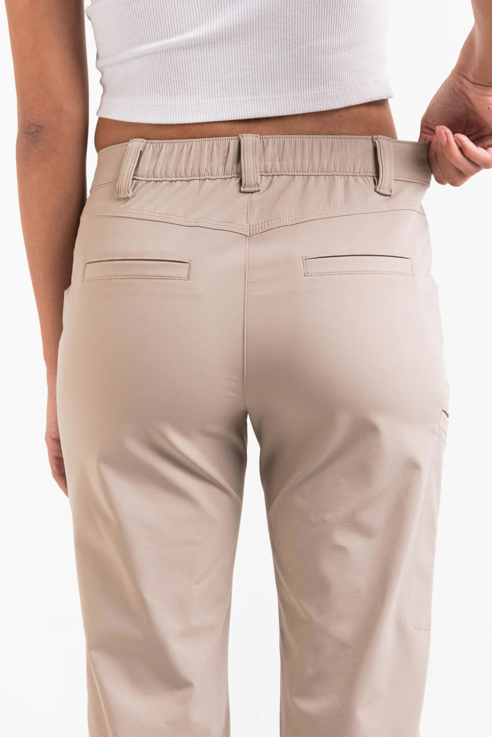 Sierra 01Mid GoUrban Bootcut Bukser - Beige - Image 6