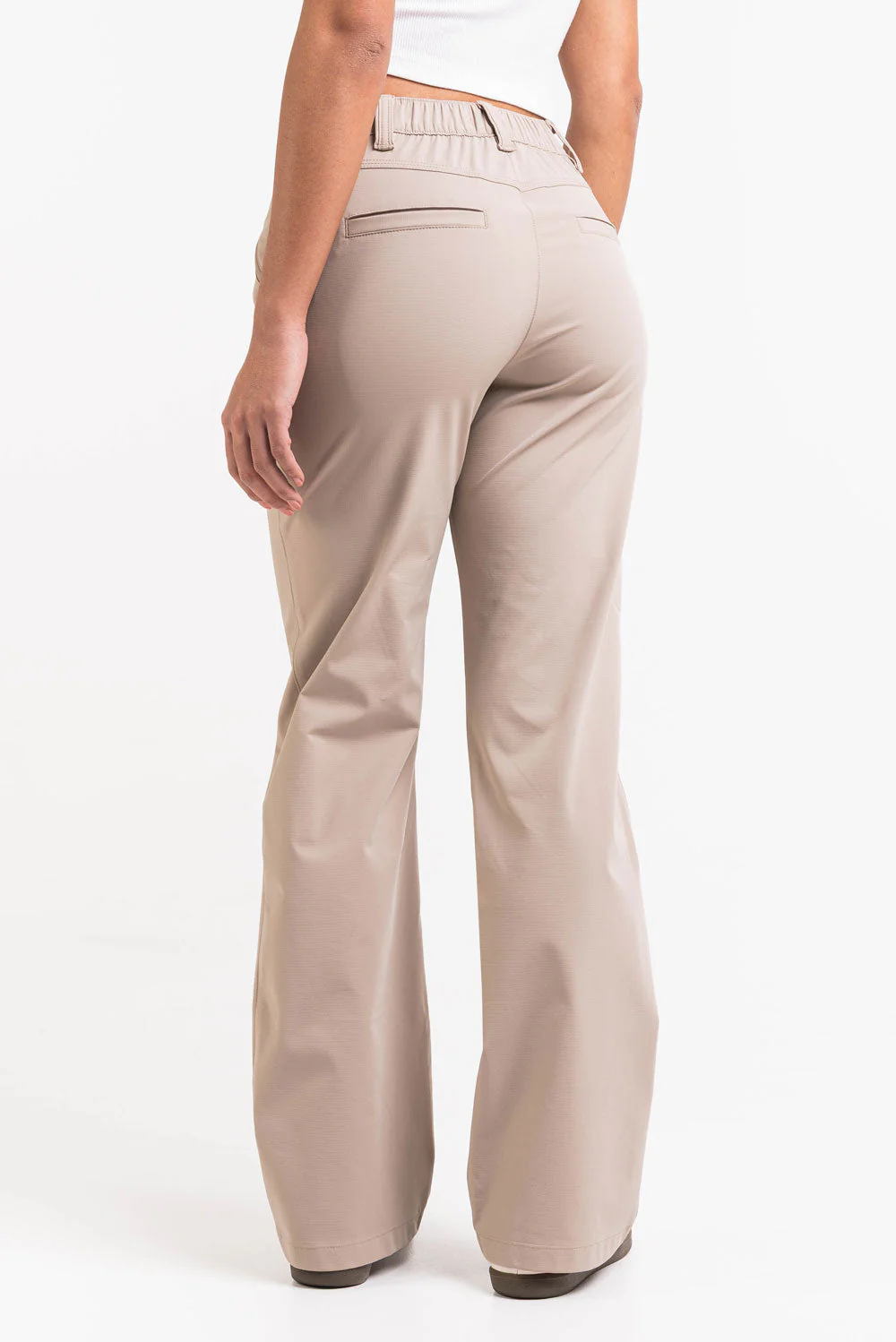 Sierra 01Mid GoUrban Bootcut Bukser - Beige - Image 7