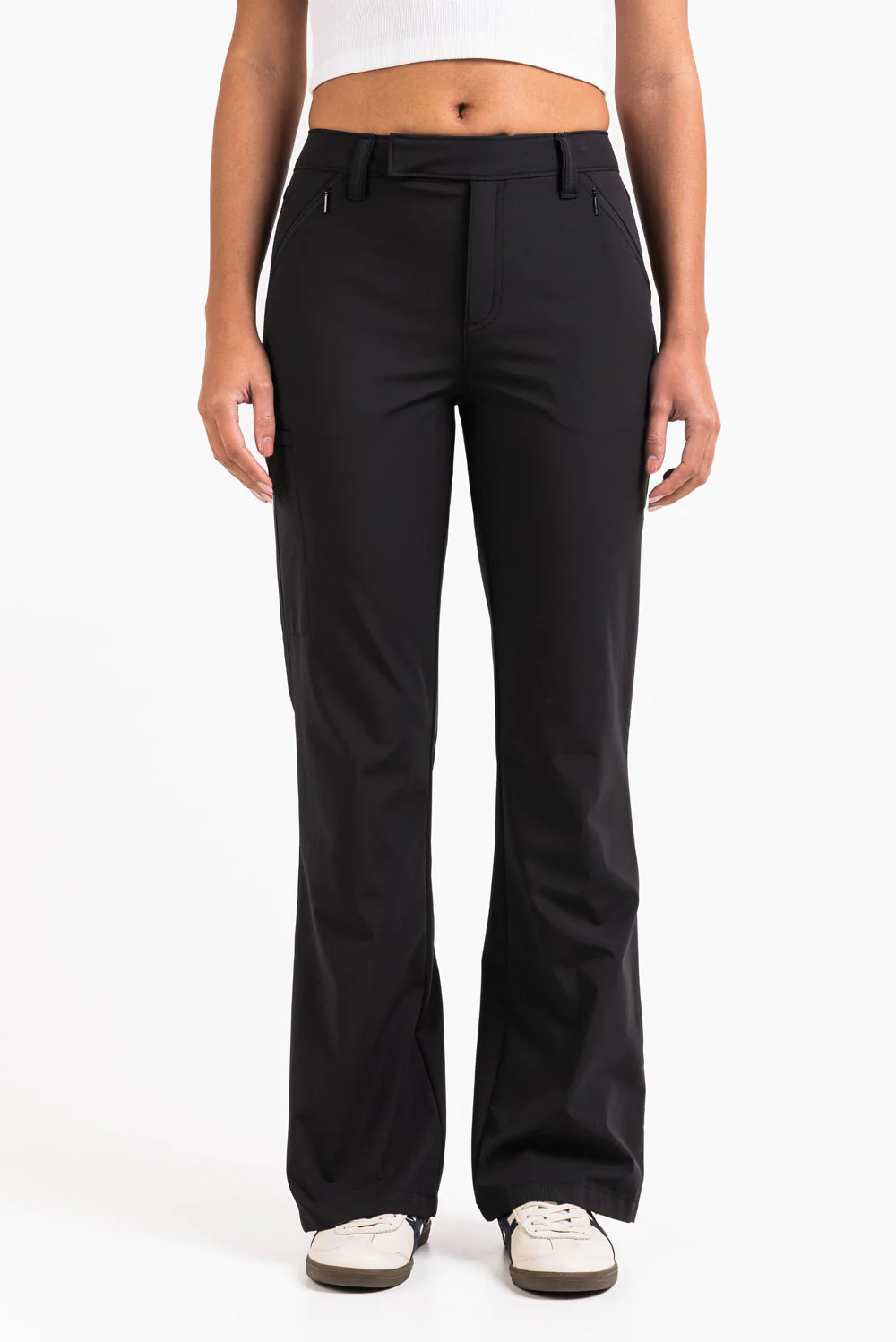 Sierra 01Mid GoUrban Bootcut Bukser - Black - Image 3