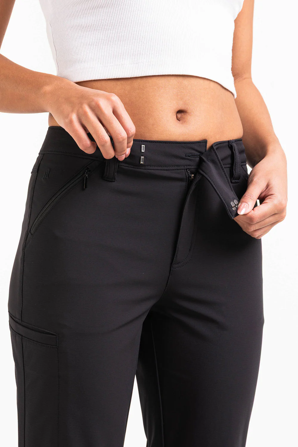 Sierra 01Mid GoUrban Bootcut Bukser - Black - Image 8