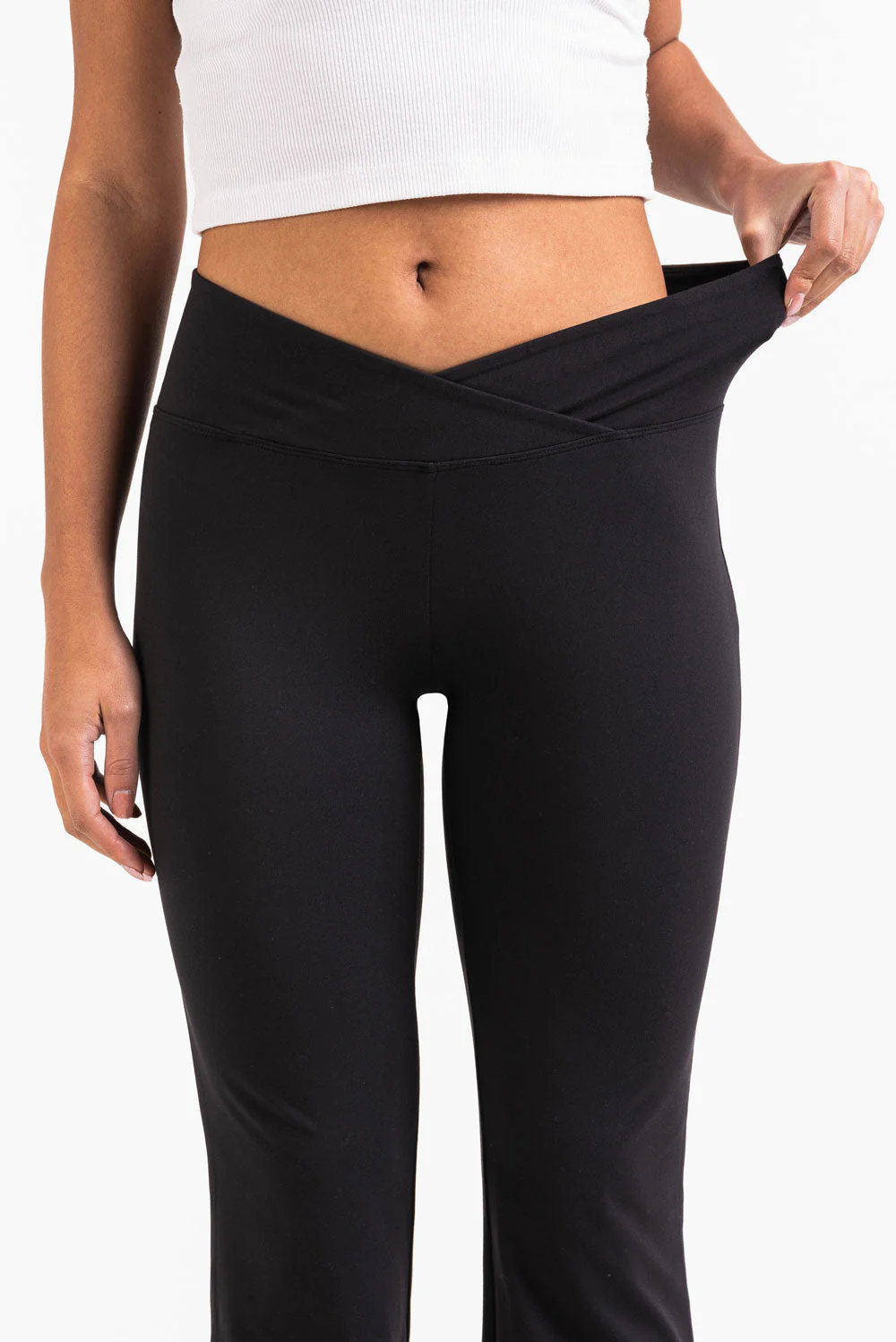 Siri 01Mid ActiveFlex Bootcut Bukser - Black - Image 4